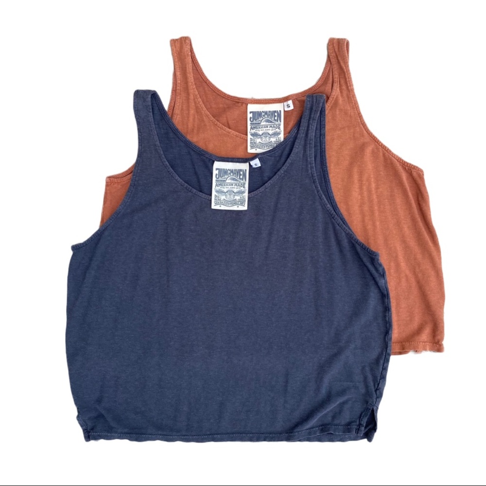CROPPED TANKS - JUNGMAVEN HEMP/COTTON BLEND - Bundle of two